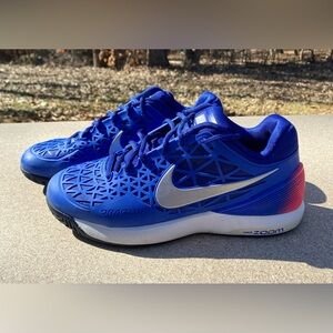 Nike Zoom Cage 2 Women’s Tennis Shoes/Sneakers in Blue with Silver Accents